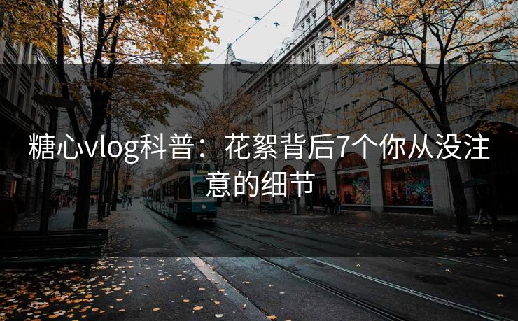 糖心vlog科普：花絮背后7个你从没注意的细节