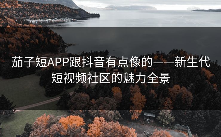 茄子短APP跟抖音有点像的——新生代短视频社区的魅力全景